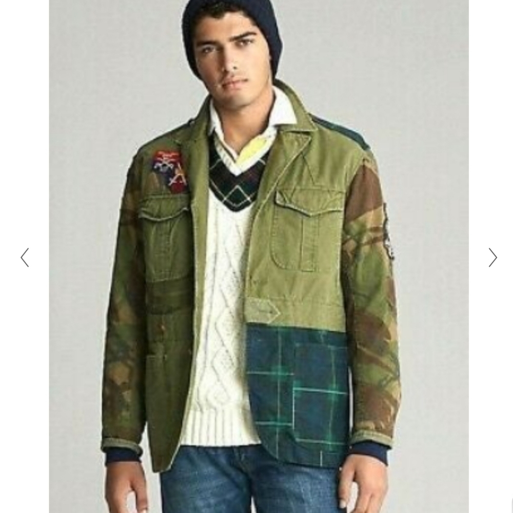⚜ Polo Ralph Lauren St Andrews British Elmwood Camo Patchwork Canvas Jacket ⚜
